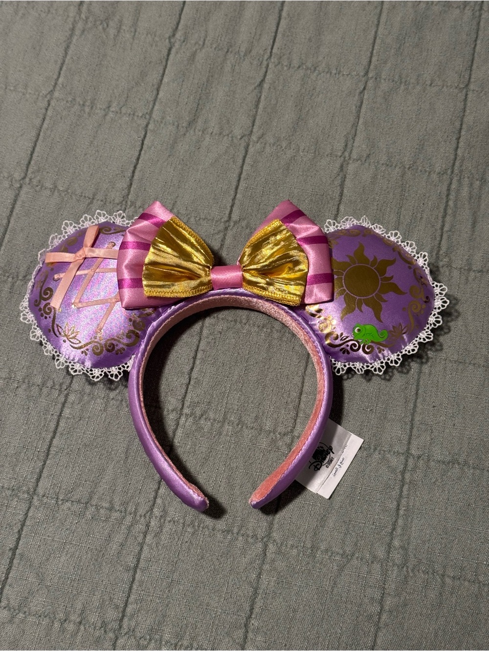 Disney Purple and Gold Rapunzel Minnie Ears Headband